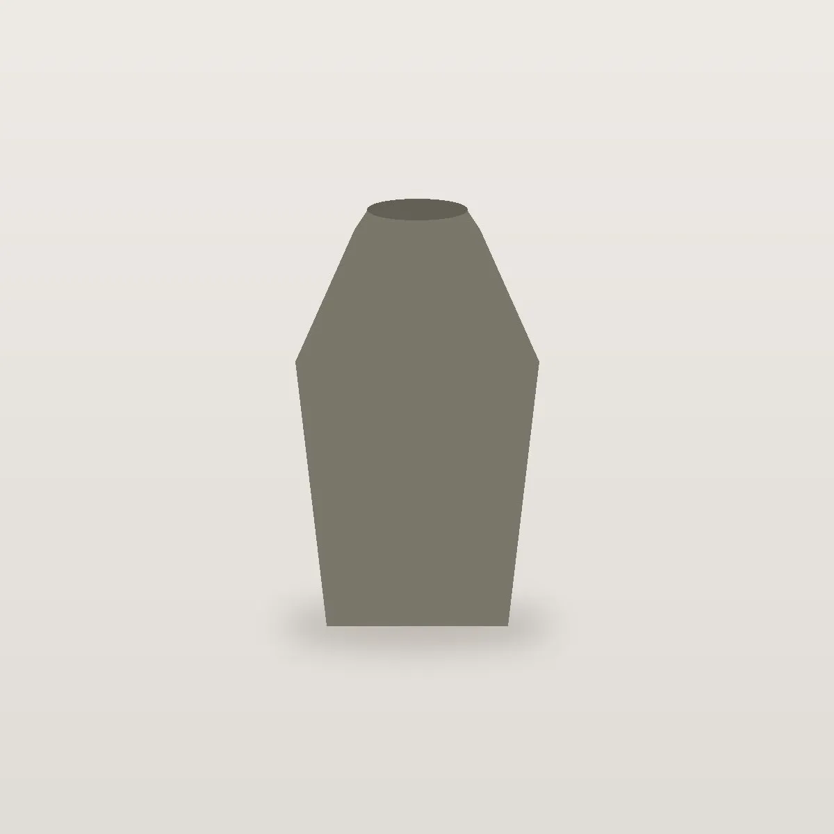 Vaas gerecycleerd glas