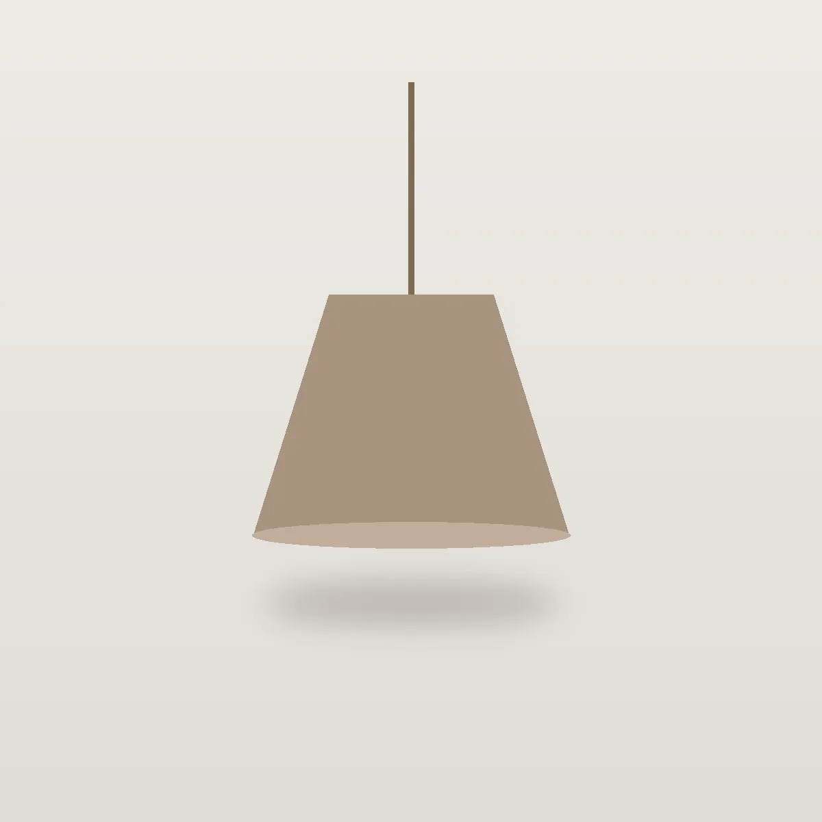 Hanglamp gerookt glas klein